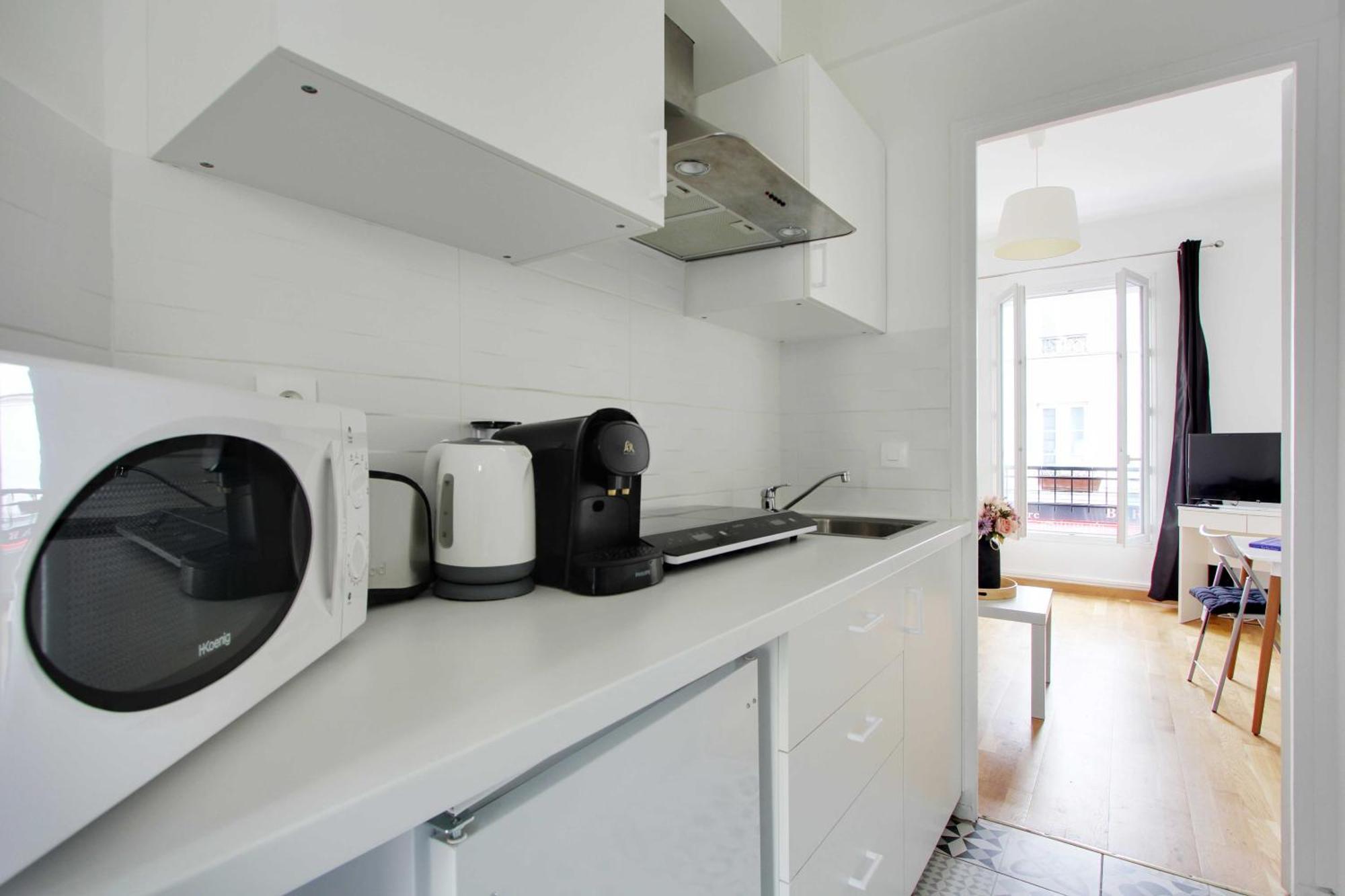 Joli Studio Pour 2 Personnes - Levallois-Perret Luaran gambar
